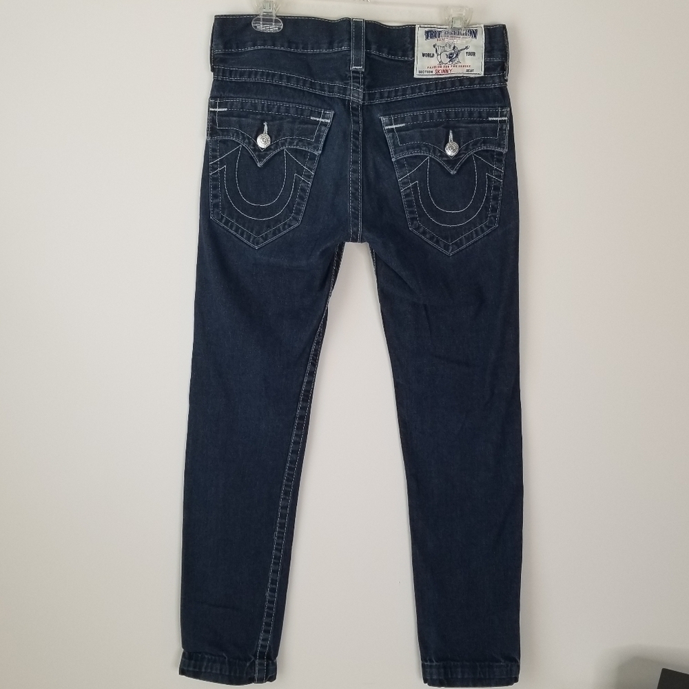 True Religion Skinny Jeans with Flap Size 29 Dark Wash - Picture 13 of 16